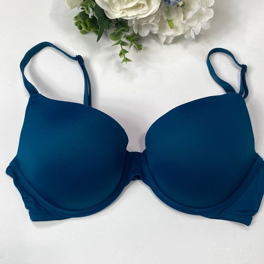 Pink Victoria's‎ Secret Wear Everywhere Push -Up Bra Teal 34D